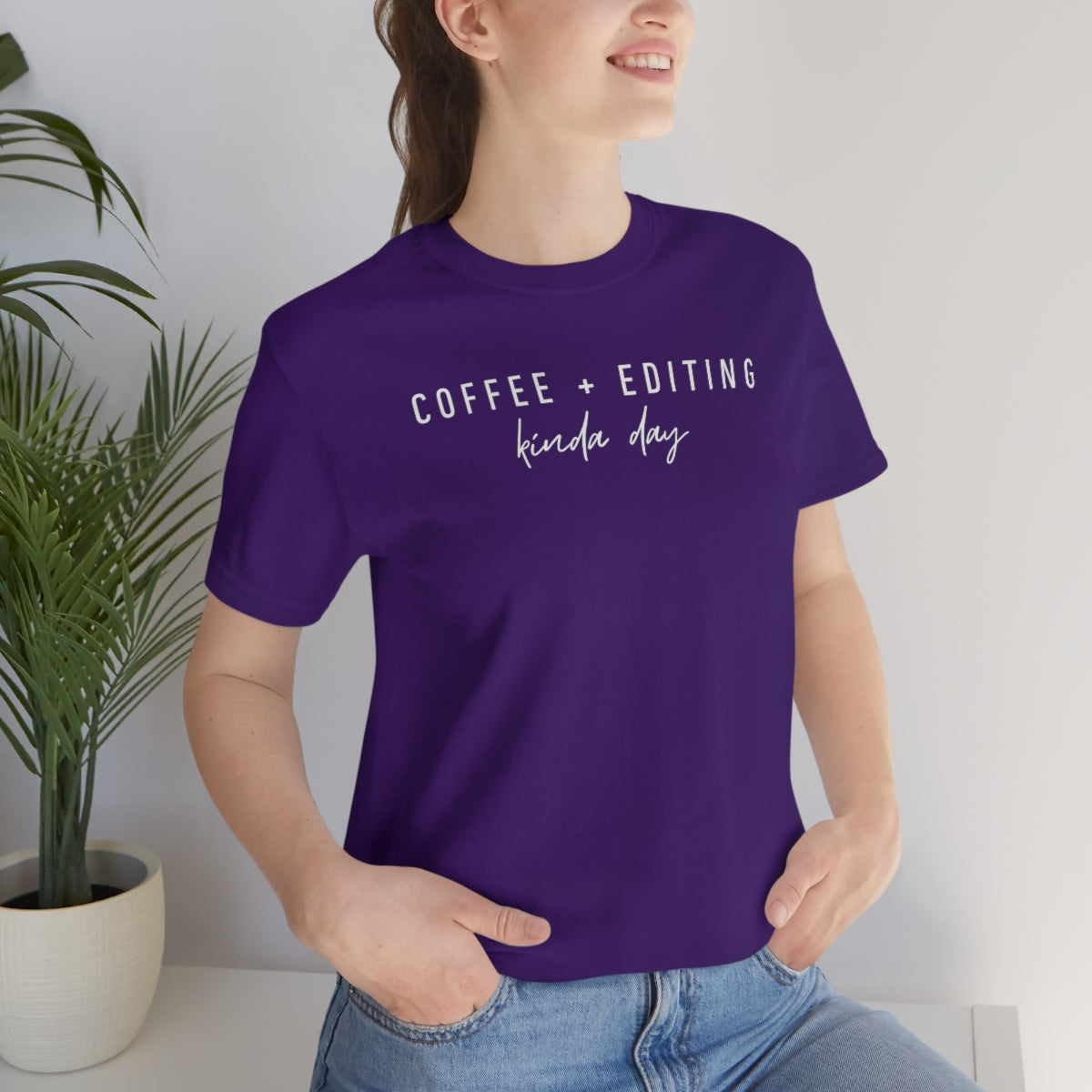 Coffee & Editing - Unisex Jersey Short Sleeve Tee