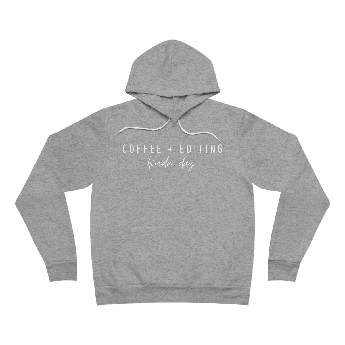 Coffee + Editing - Unisex Fleece Pullover Hoodie