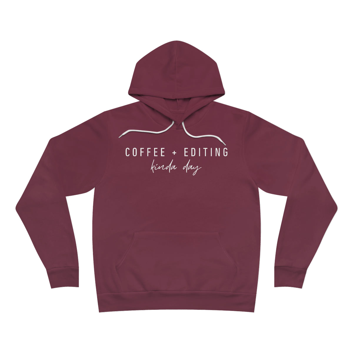 Coffee + Editing - Unisex Fleece Pullover Hoodie