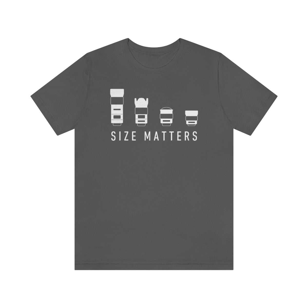 Size Matters - Light Print - Unisex Jersey Short Sleeve Tee