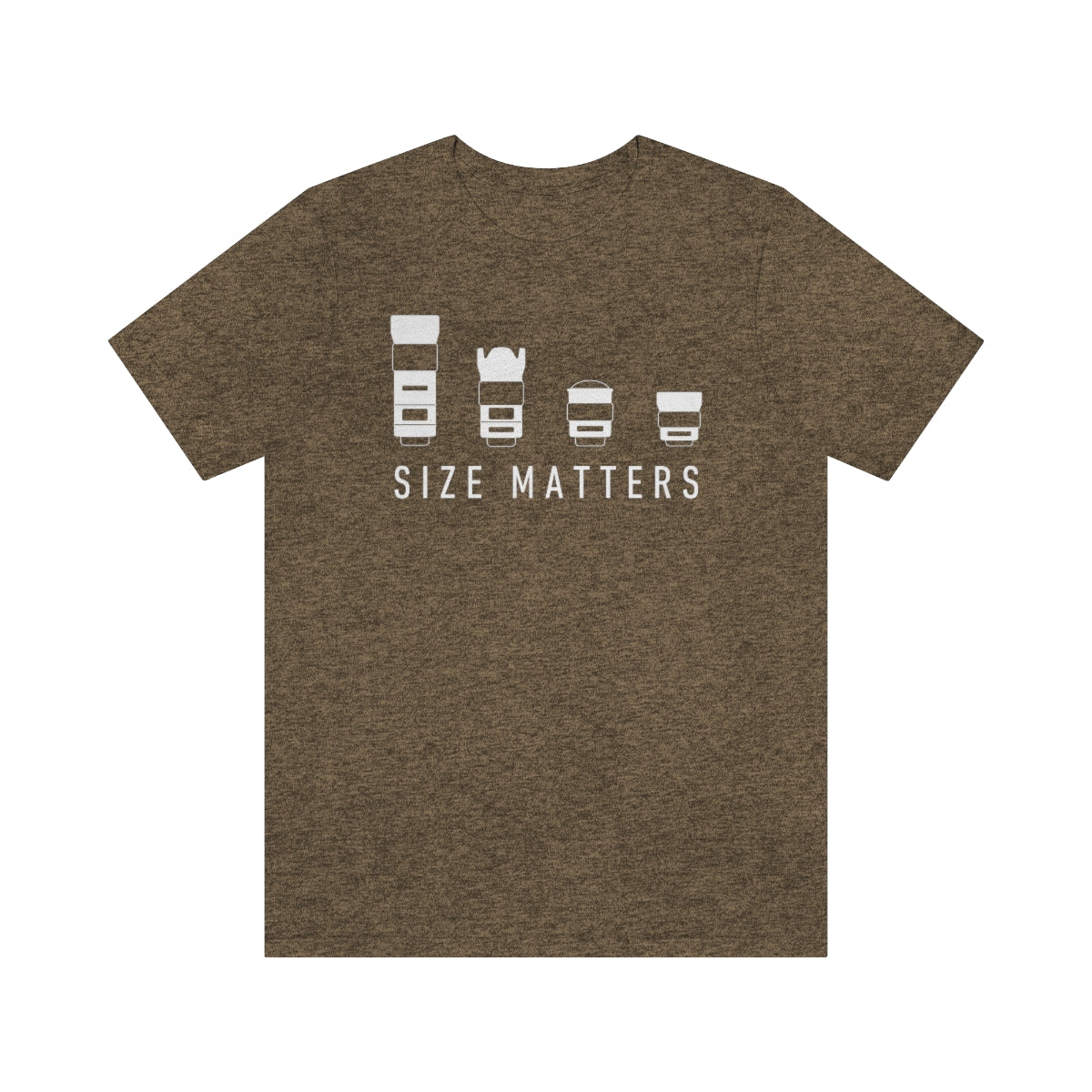 Size Matters - Light Print - Unisex Jersey Short Sleeve Tee