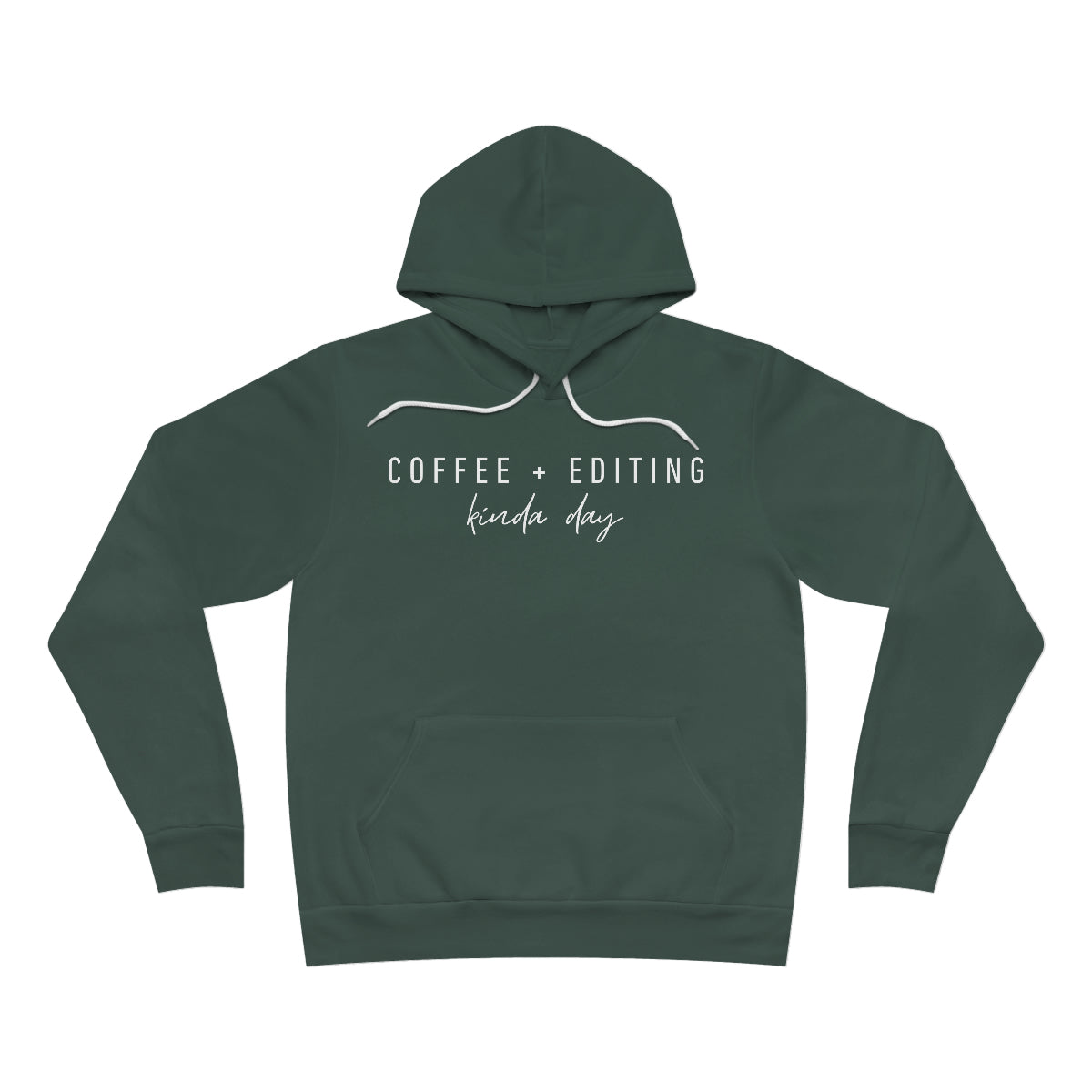 Coffee + Editing - Unisex Fleece Pullover Hoodie