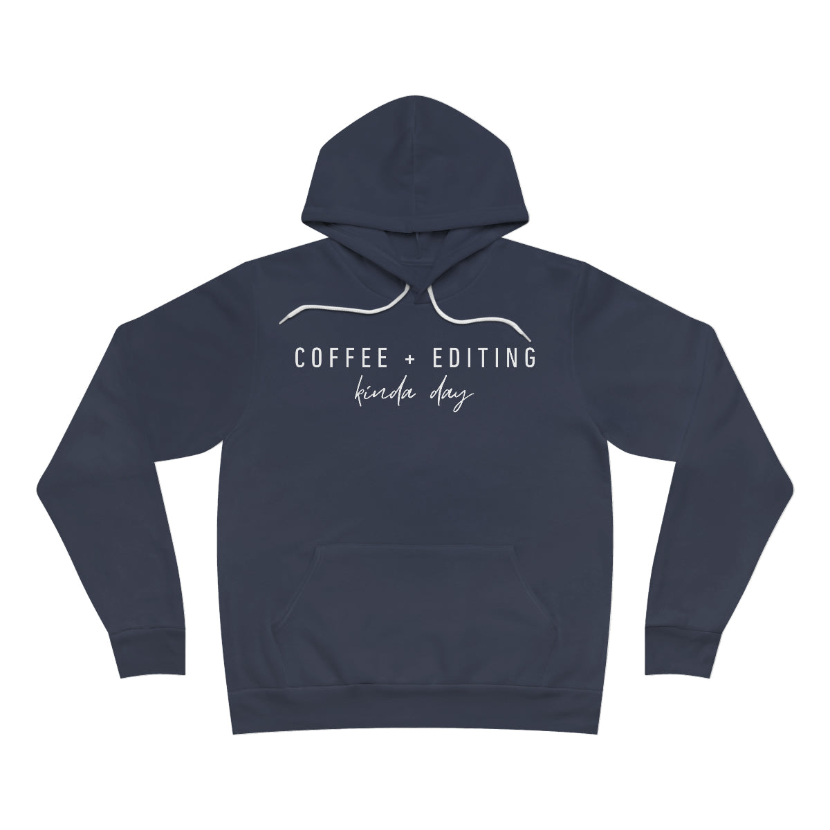 Coffee + Editing - Unisex Fleece Pullover Hoodie