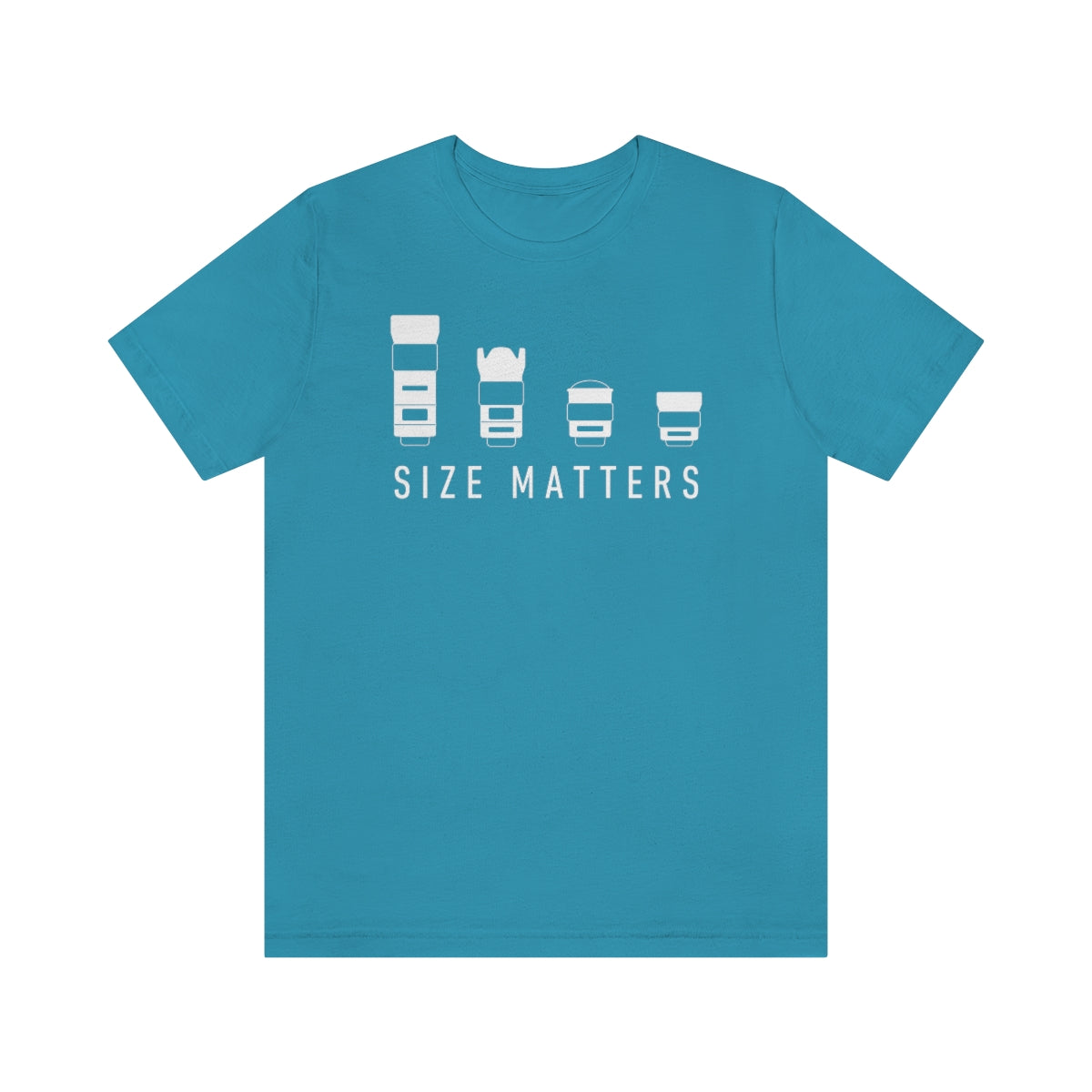 Size Matters - Light Print - Unisex Jersey Short Sleeve Tee