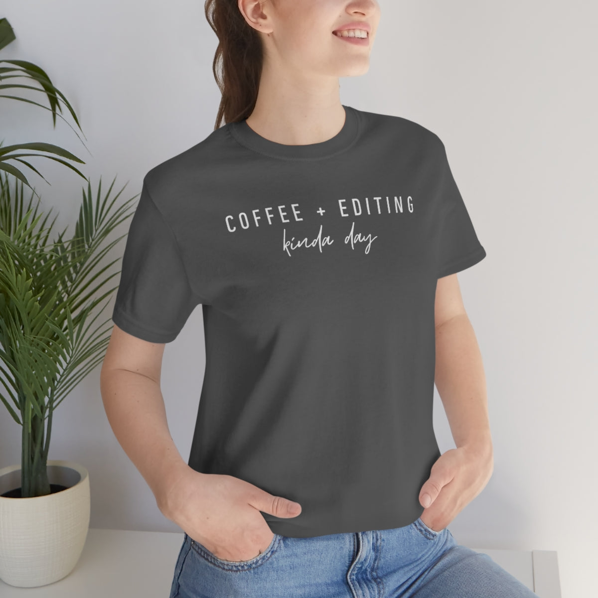 Coffee & Editing - Unisex Jersey Short Sleeve Tee