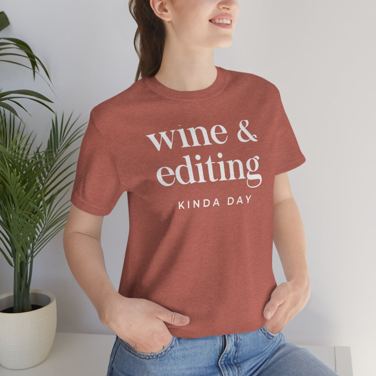 Wine & Editing - Unisex Jersey Short Sleeve Tee