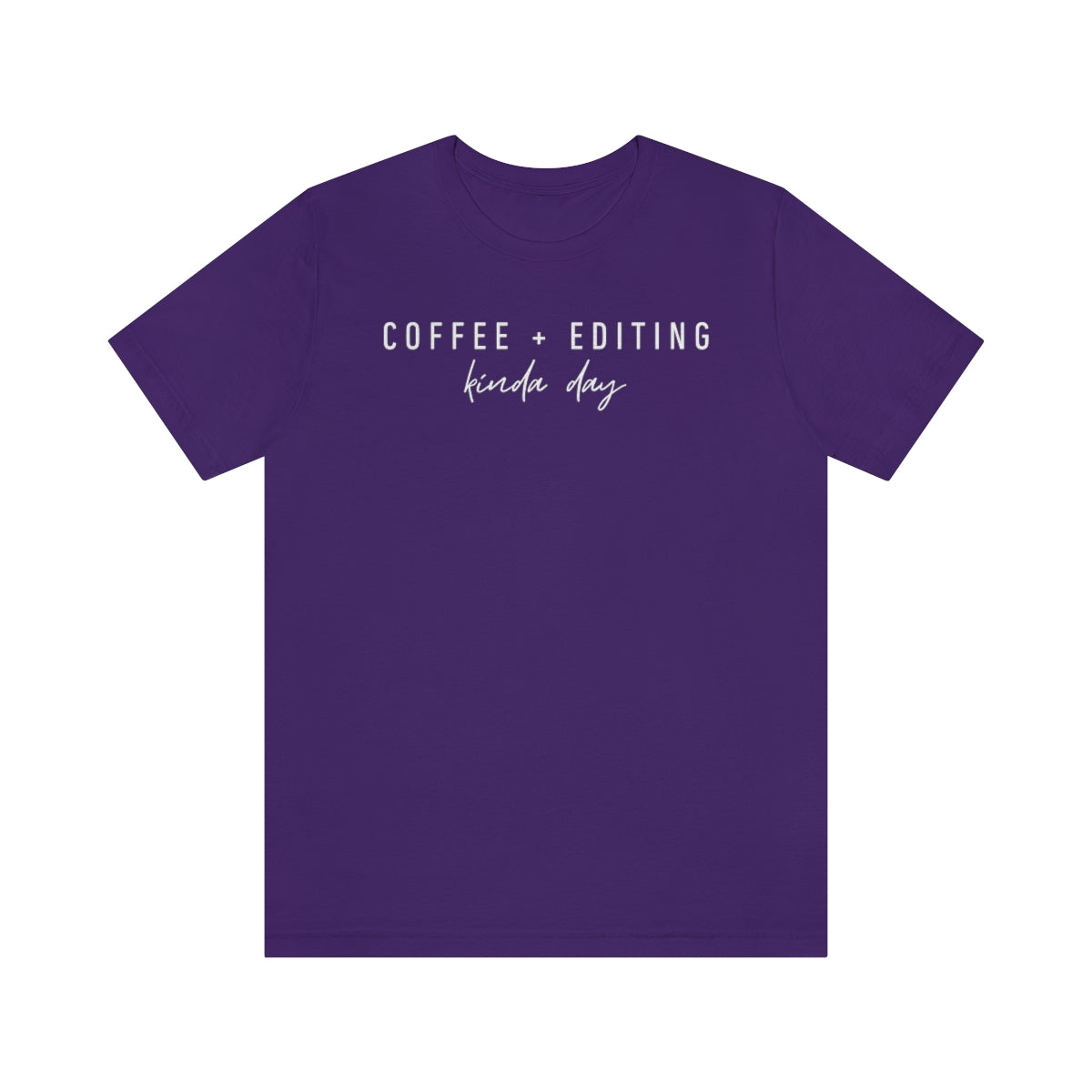 Coffee & Editing - Unisex Jersey Short Sleeve Tee