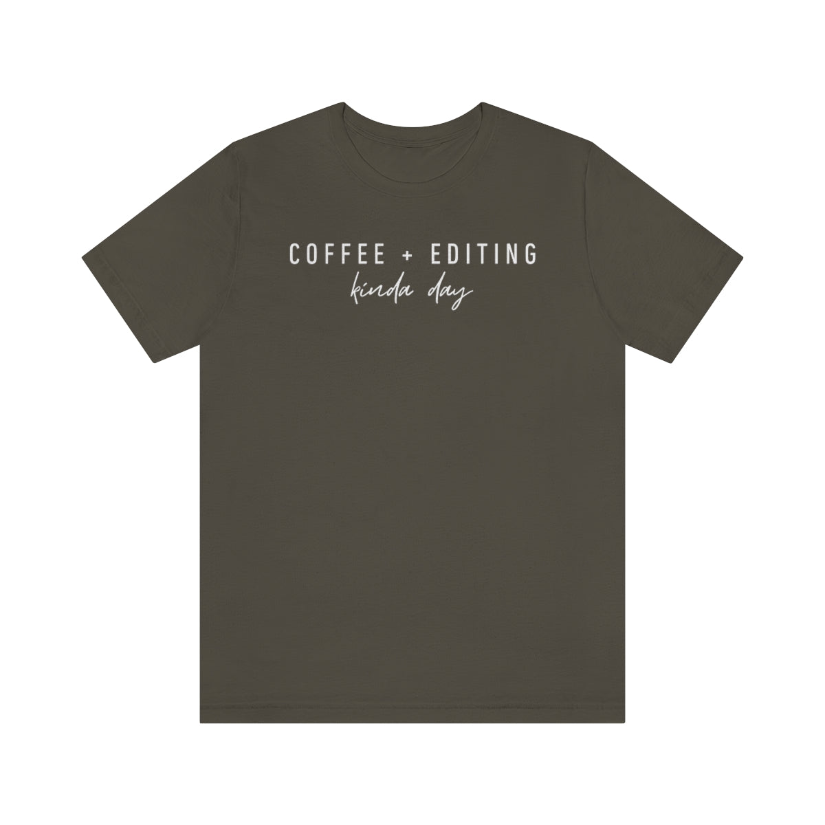 Coffee & Editing - Unisex Jersey Short Sleeve Tee